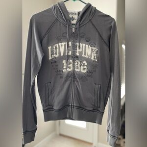 PINK Victoria's Secret Charcoal Hoodie